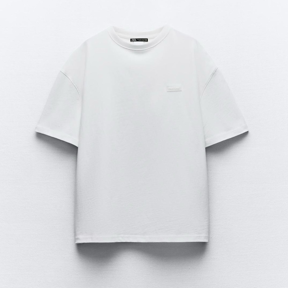 ZARA Pantone Oversize T-shirt in color Bright White NWT Size S